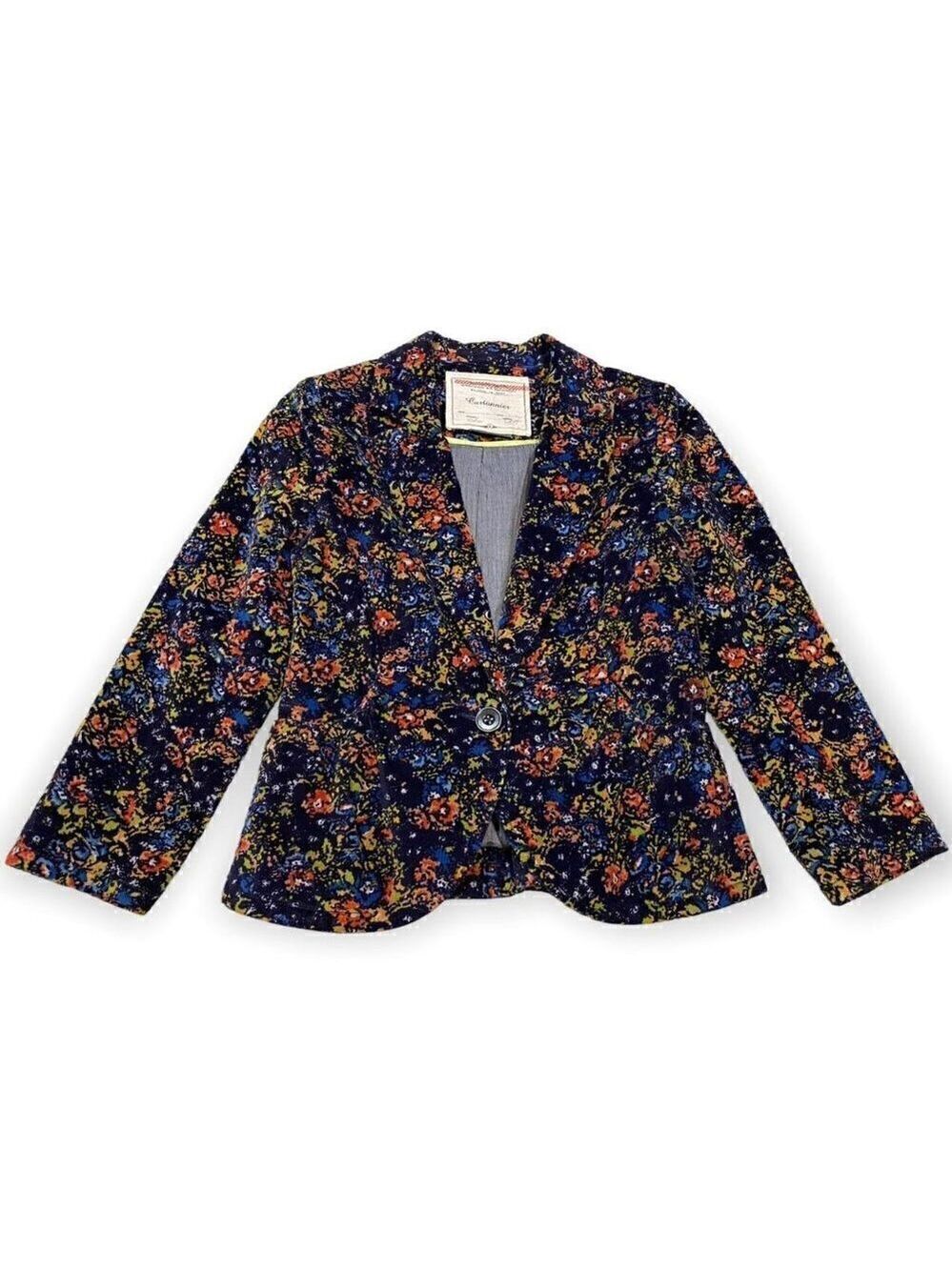 Anthropologie Cartonnier Abstract Floral Designer Blazer Jacket - Womens XS